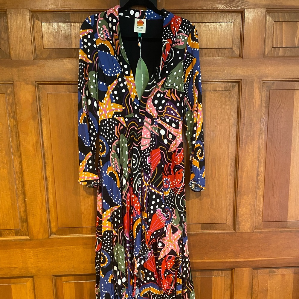 Ocean themed maxi dress